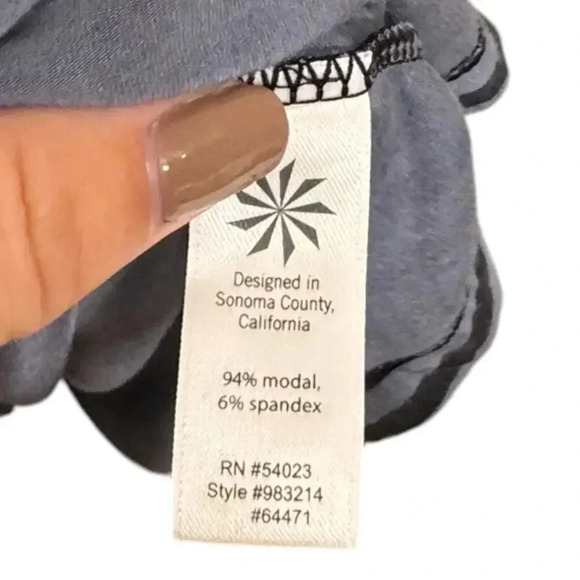 Athleta Striped Santorini Modal Tank V-Neck Soft Dress Size Small - Picture 4 of 6